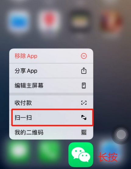 鲤城苹果手机维修分享iPhone 15如何快速打开扫一扫 